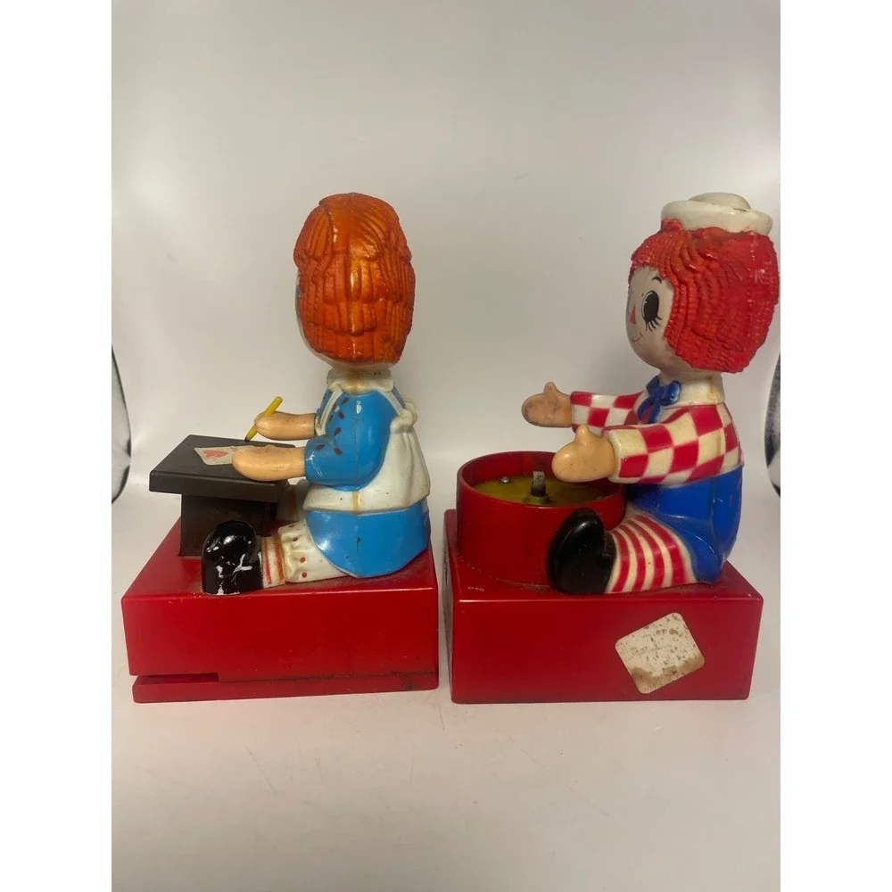 Vintage 1974/1975 Raggedy Ann Stapler and Andy Pencil Sharpener Janex Corp
